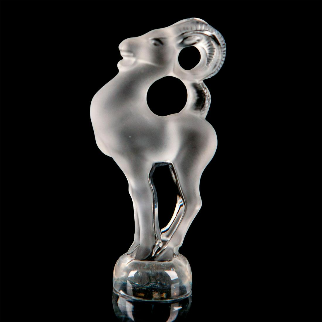 Lalique Crystal Figurine, Bastia Ram (1 of 5)