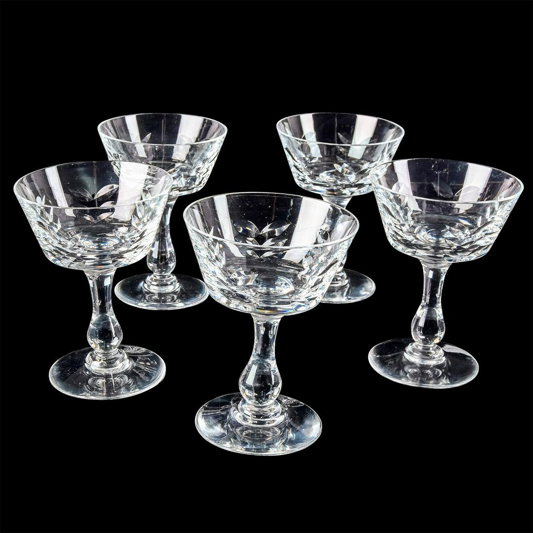 5pc Brierley Crystal Cocktail Glass Set (1 of 4)