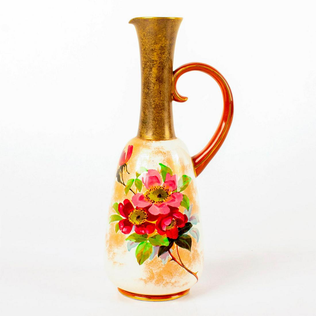 Doulton Burslem, Hand Painted Floral Pitcher (1 of 3)