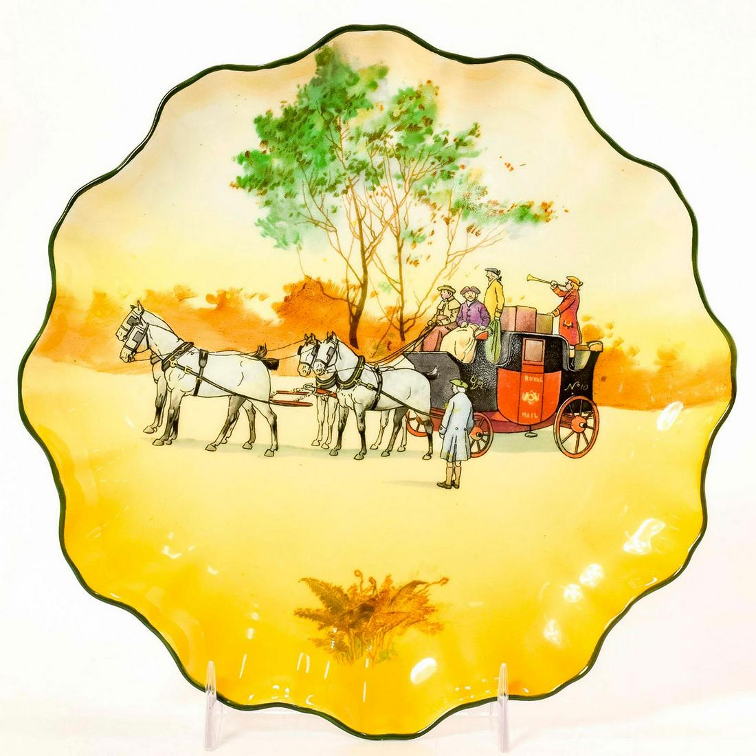 Royal Doulton Series Ware, Coaching Days Plate (1 of 2)