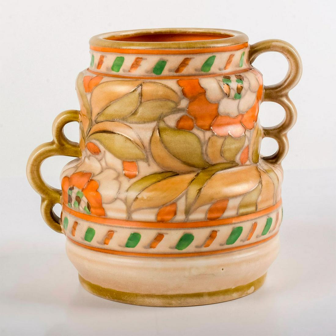 Crown Ducal Pottery Vase, Tudor Rose 4491 (1 of 3)