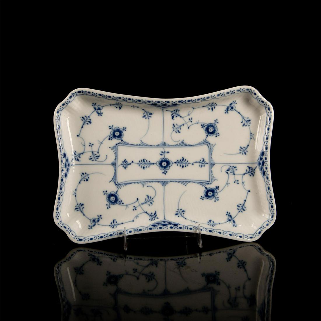 Royal Copenhagen Blue Fluted Half Lace, Rectangular (1 of 3)