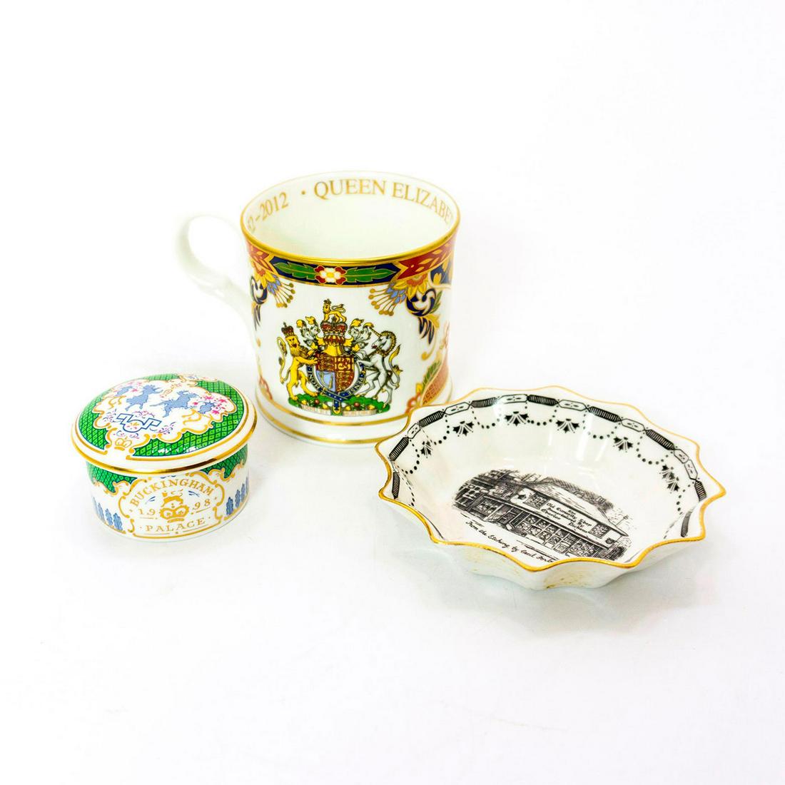 3pc British Ceramic Mixed Set, Cup, Dish and Trinket (1 of 12)