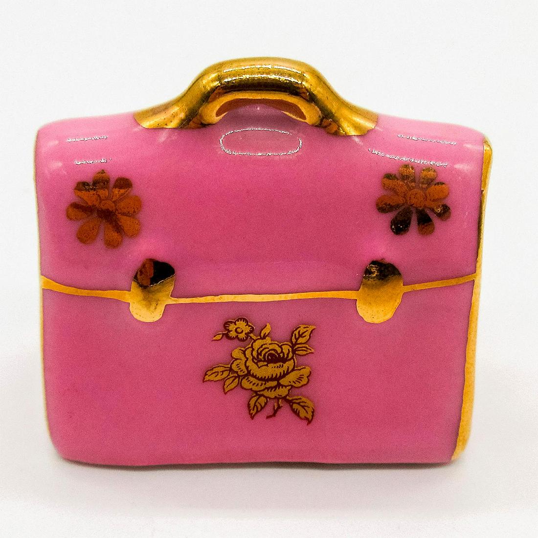 Limoges Miniature Porcelain Figure, Handbag (1 of 4)