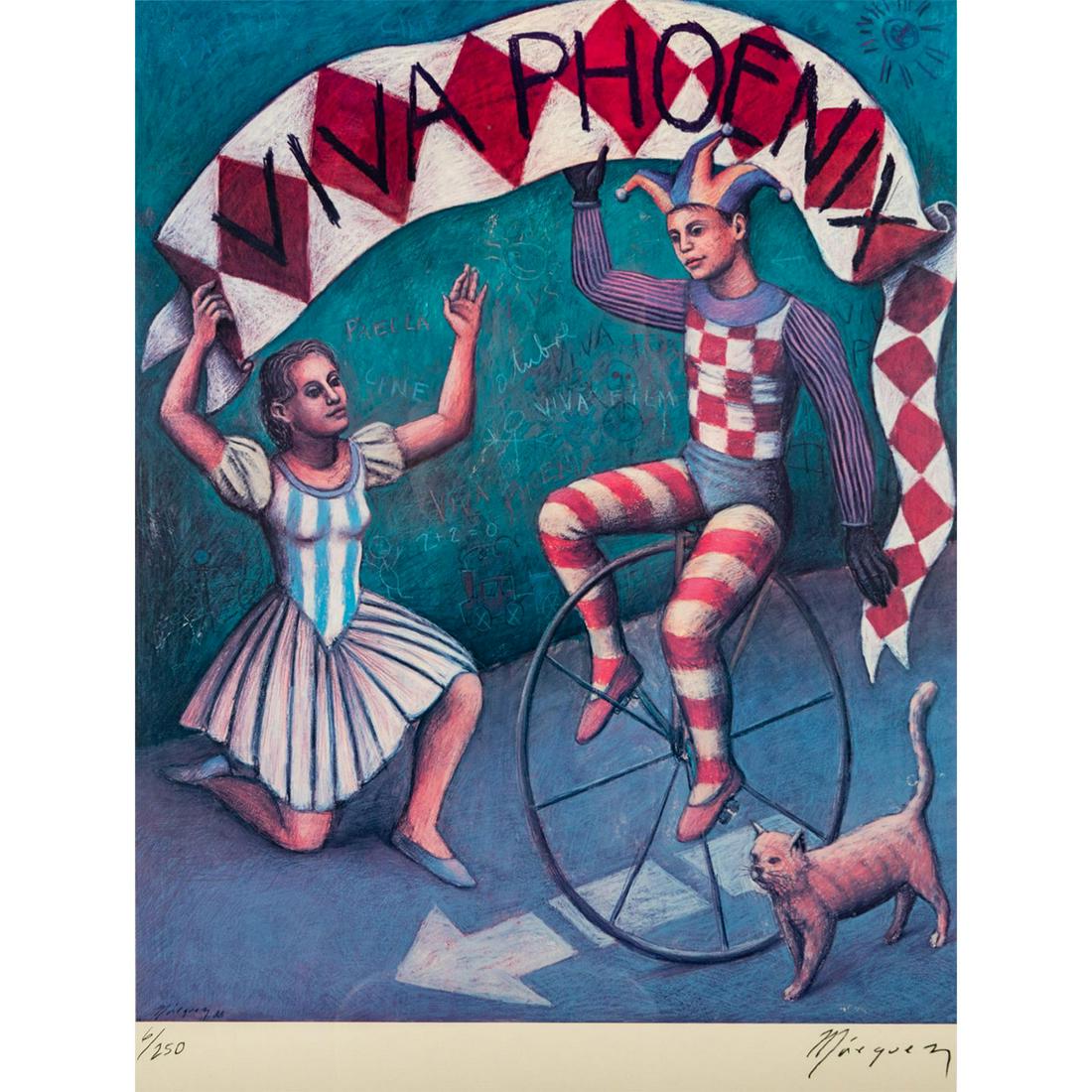 Marquez Signed Framed Poster, Viva Phoenix (1 of 7)