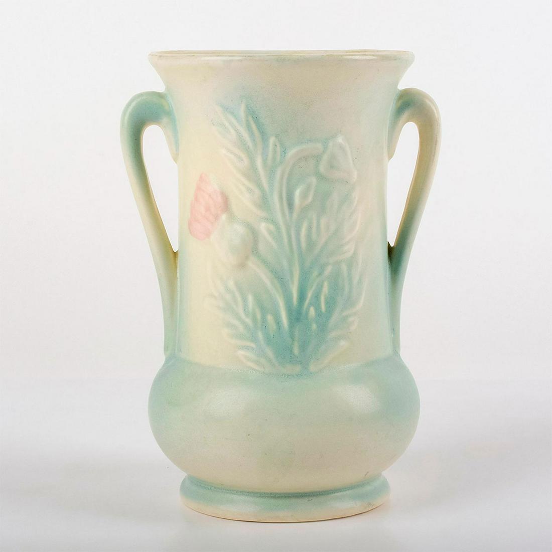 Vintage Hull Pottery, Blue Thistle Vase #53 (1 of 4)