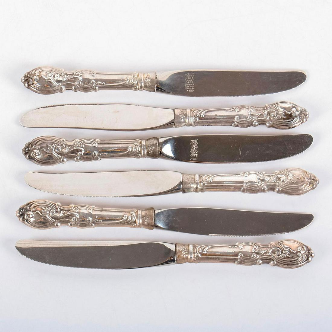 Set of 6 Wallace Stainless Steel Butter Knives (1 of 2)