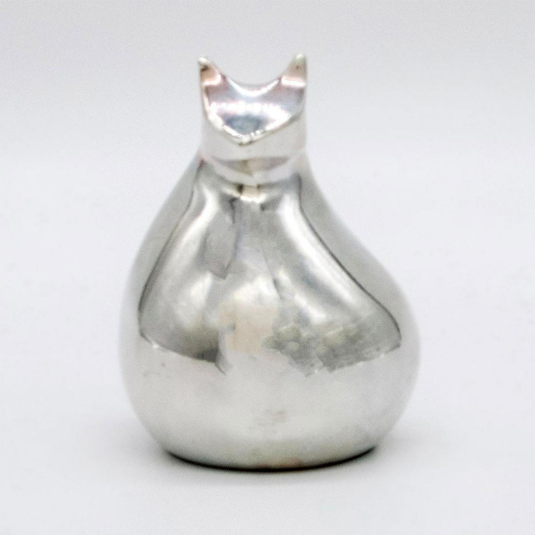 Dansk Silverplate Figurine, Barnyard Cat (1 of 4)