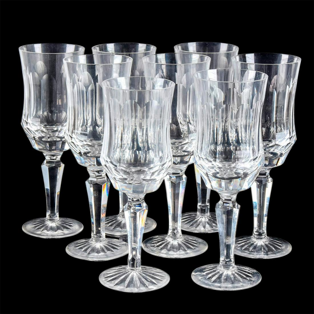 8 Galway Crystal Claret Wine Glasses Barnebys