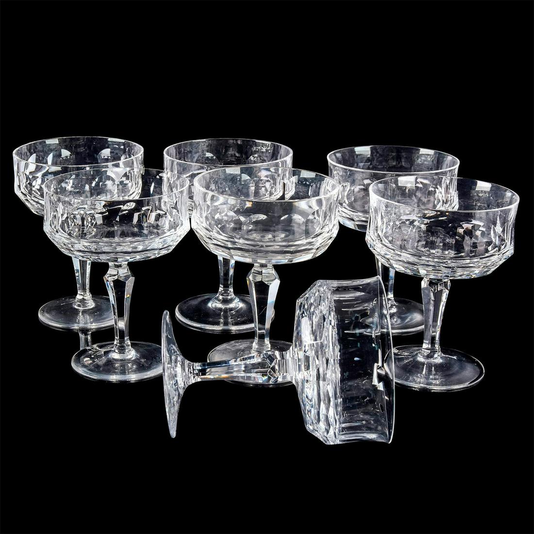 7 Galway Crystal Tall Sherbet Glasses (1 of 5)