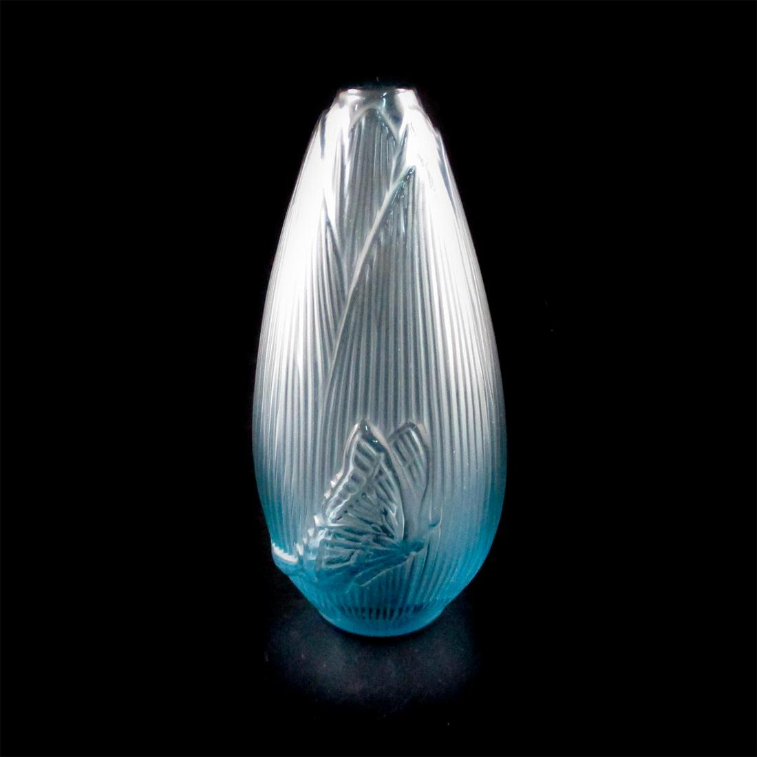 Lalique Crystal Coeur De Fleur Ocean Blue Butterfly (1 of 5)