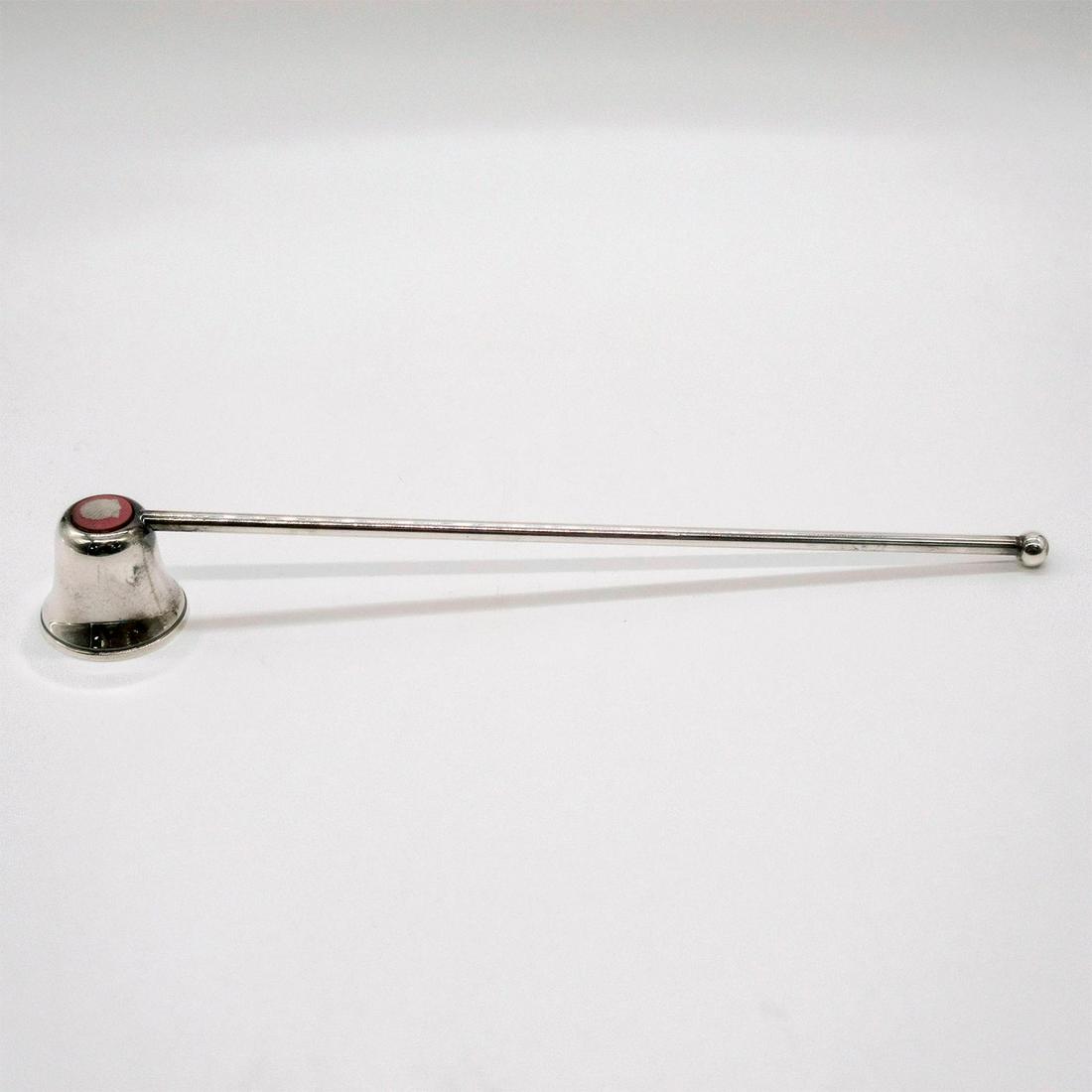 Wedgwood Pink Jasperware Silver Plate Candle Snuffer (1 of 6)