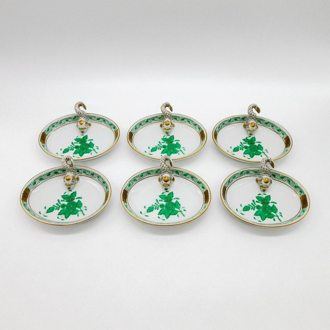Set of 6 Herend Place Card Holders, Chinese Bouquet (1 of 6)