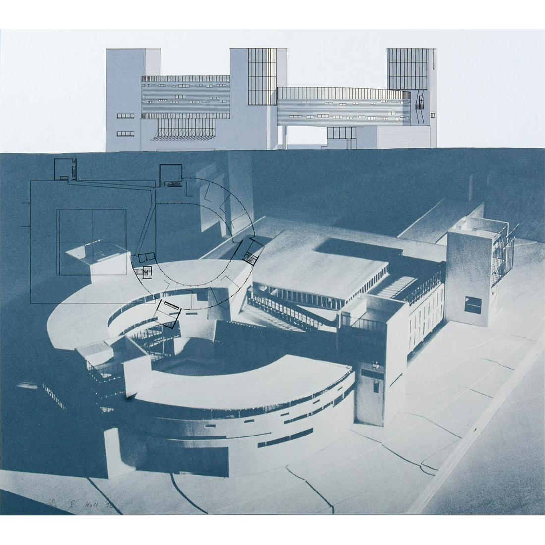 Steven Holl (American b. 1947) Signed, Silkscreen on (1 of 3)