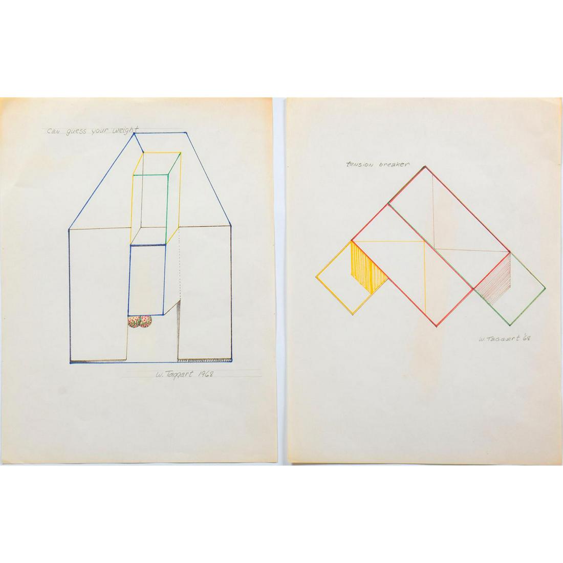 William Taggart (American b. 1936), Signed Mixed Media, (1 of 4)