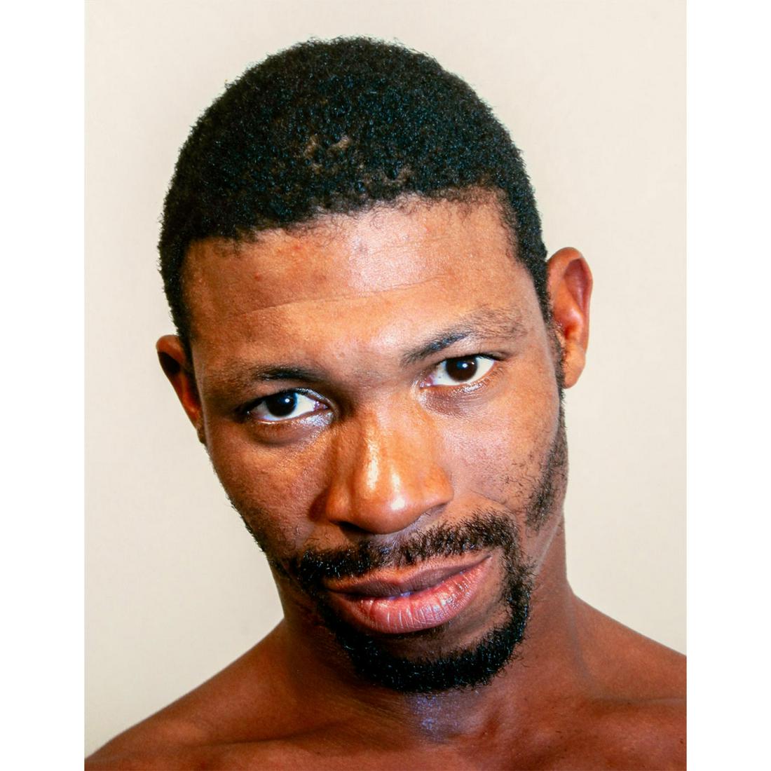 Tim O. Walker (American) Signed, Photograph, Ted: Archival Ultrachrome ink on paper with white matte. Portrait of a man with a serious expression. Signed lower right, pencil. Titled and numbered I of VI lower left, pencil. From the portfolio Look at 