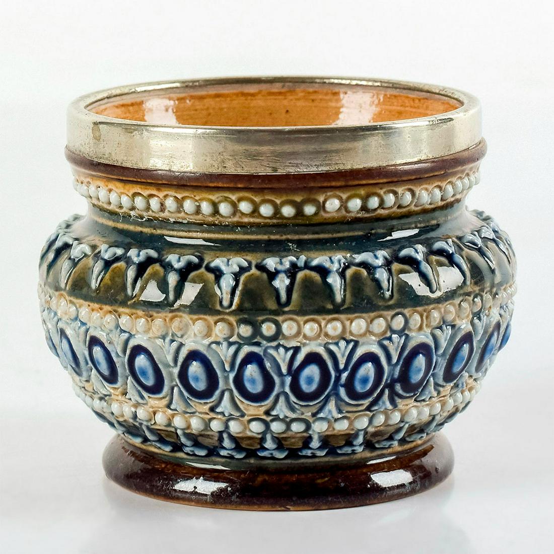 Doulton Lambeth Open Salt Cellar (1 of 3)