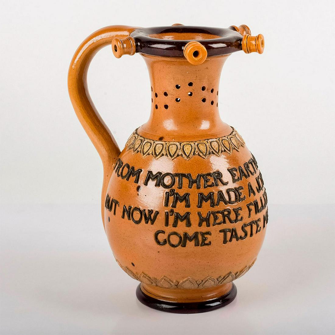 Antique Doulton Lambeth Puzzle Jug, From Mother Earth (1 of 4)