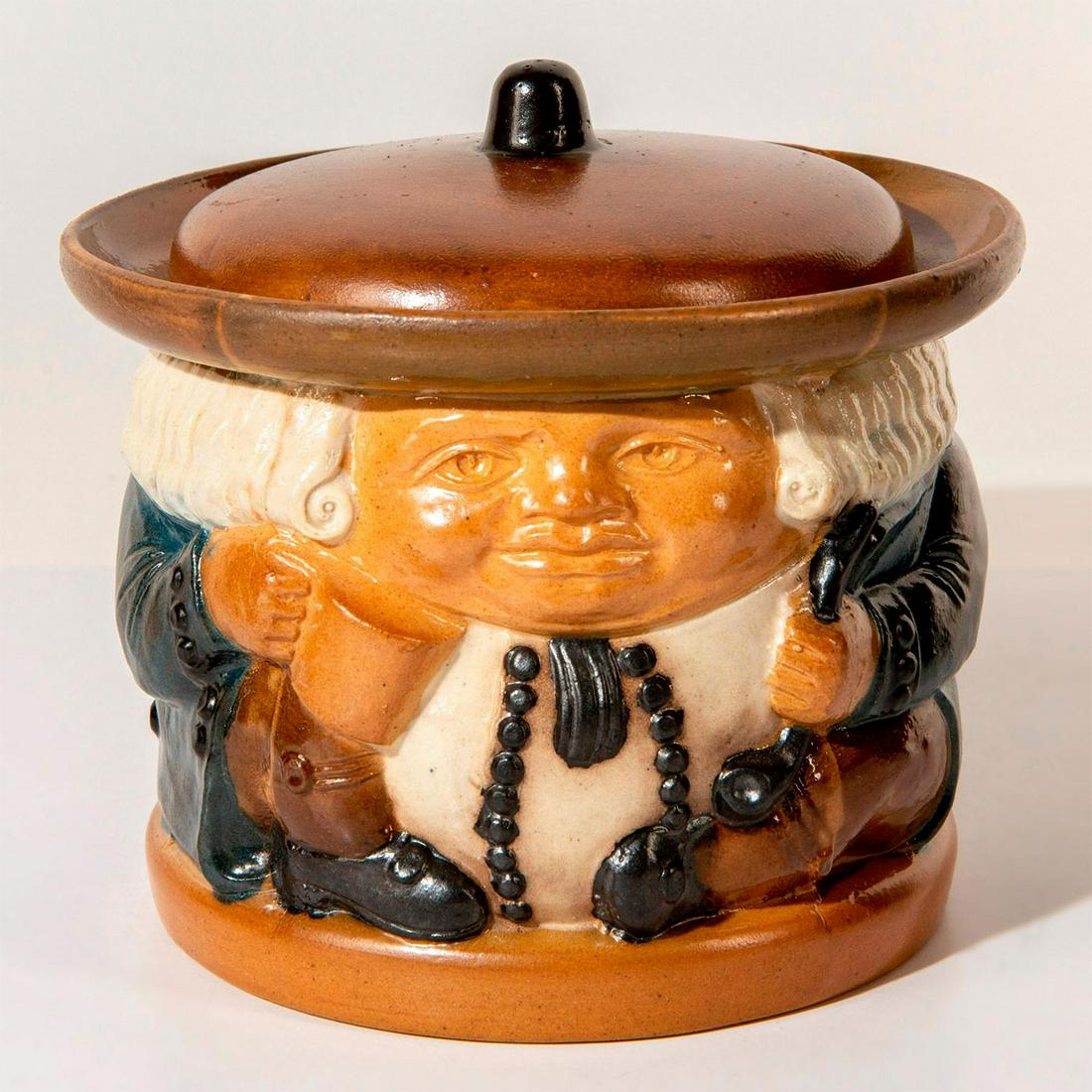 Doulton Lambeth, Best Is Not Too Good Lidded Jar SBRW5 (1 of 4)