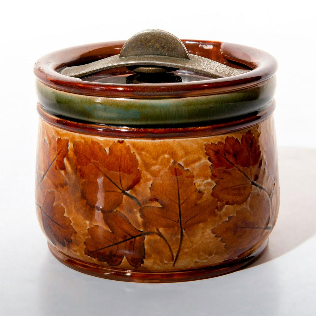 Royal Doulton Lambeth Autumn Foliage Ware Tobacco Jar (1 of 4)