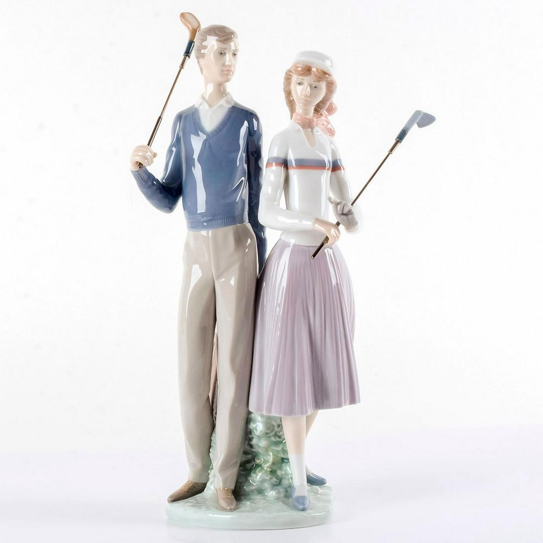 Golfing Couple 1001453 - Lladro Porcelain Figurine (1 of 6)