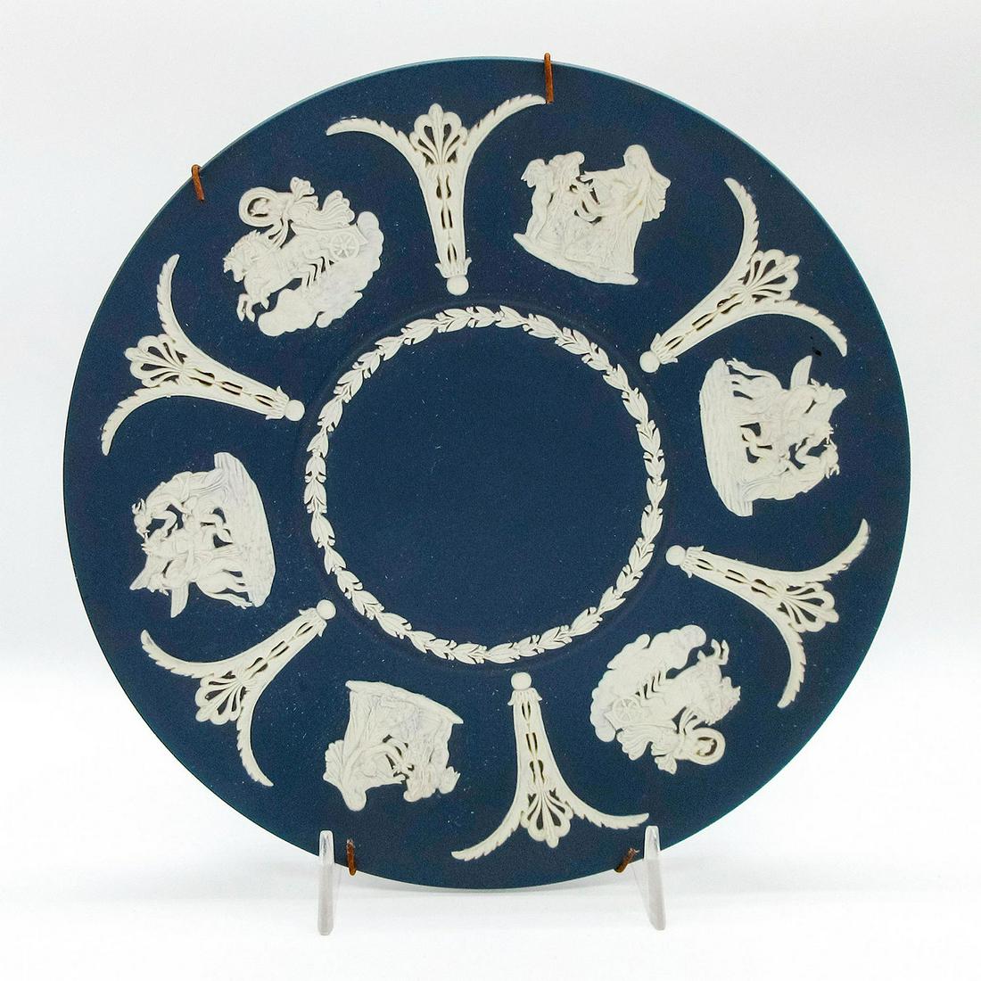 Wedgwood Portland Blue Jasperware Plate (1 of 4)