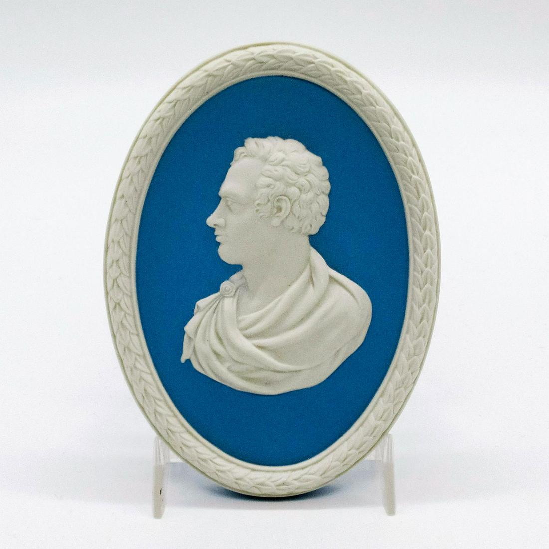 Wedgwood Pale Blue Jasperware Plaque, Lord Byron (1 of 3)