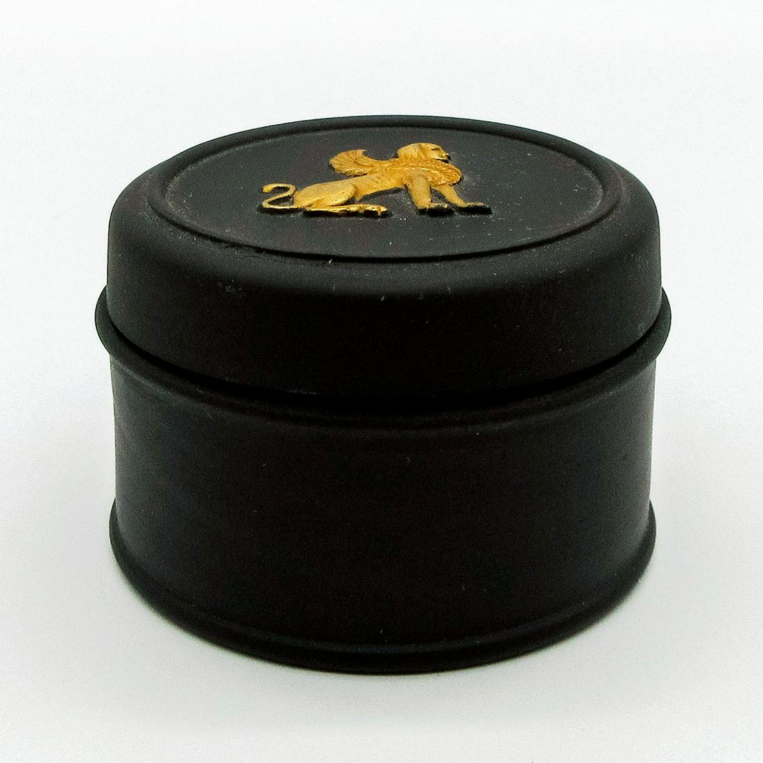 Wedgwood Black Basalt Mini Round Box (1 of 4)