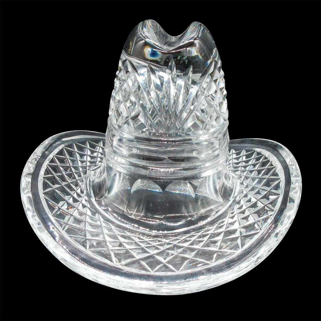 Waterford Crystal Paperweight, Cowboy Hat (1 of 7)