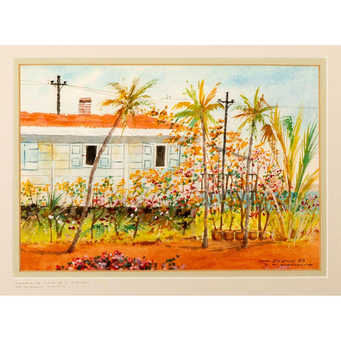 Steve Stephenson Watercolor Painting, Spring (1 of 5)