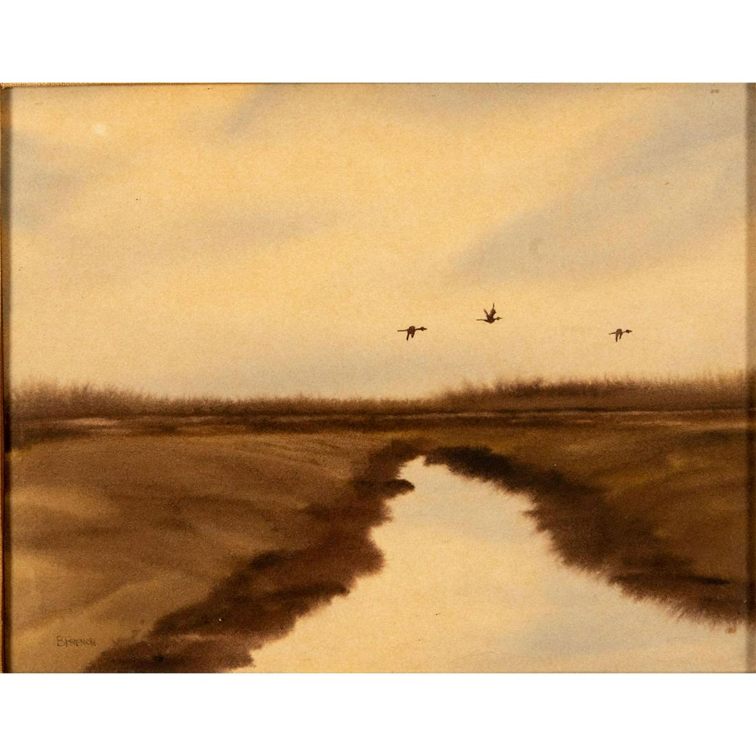 B French Art Print, Stream Scene (1 of 4)