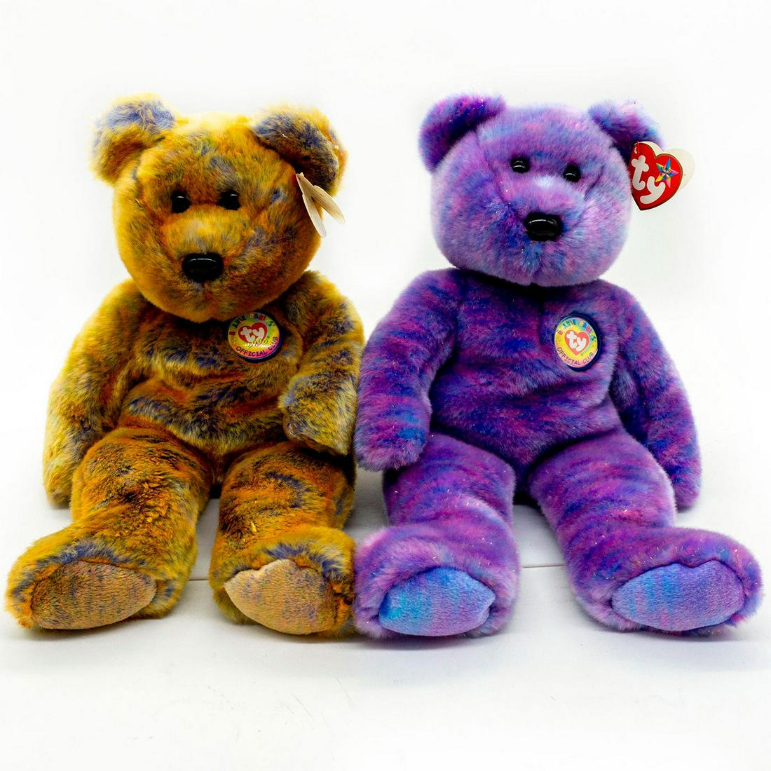 2pc Beanie Buddies Collection Clubby Iii And Iv Teddy