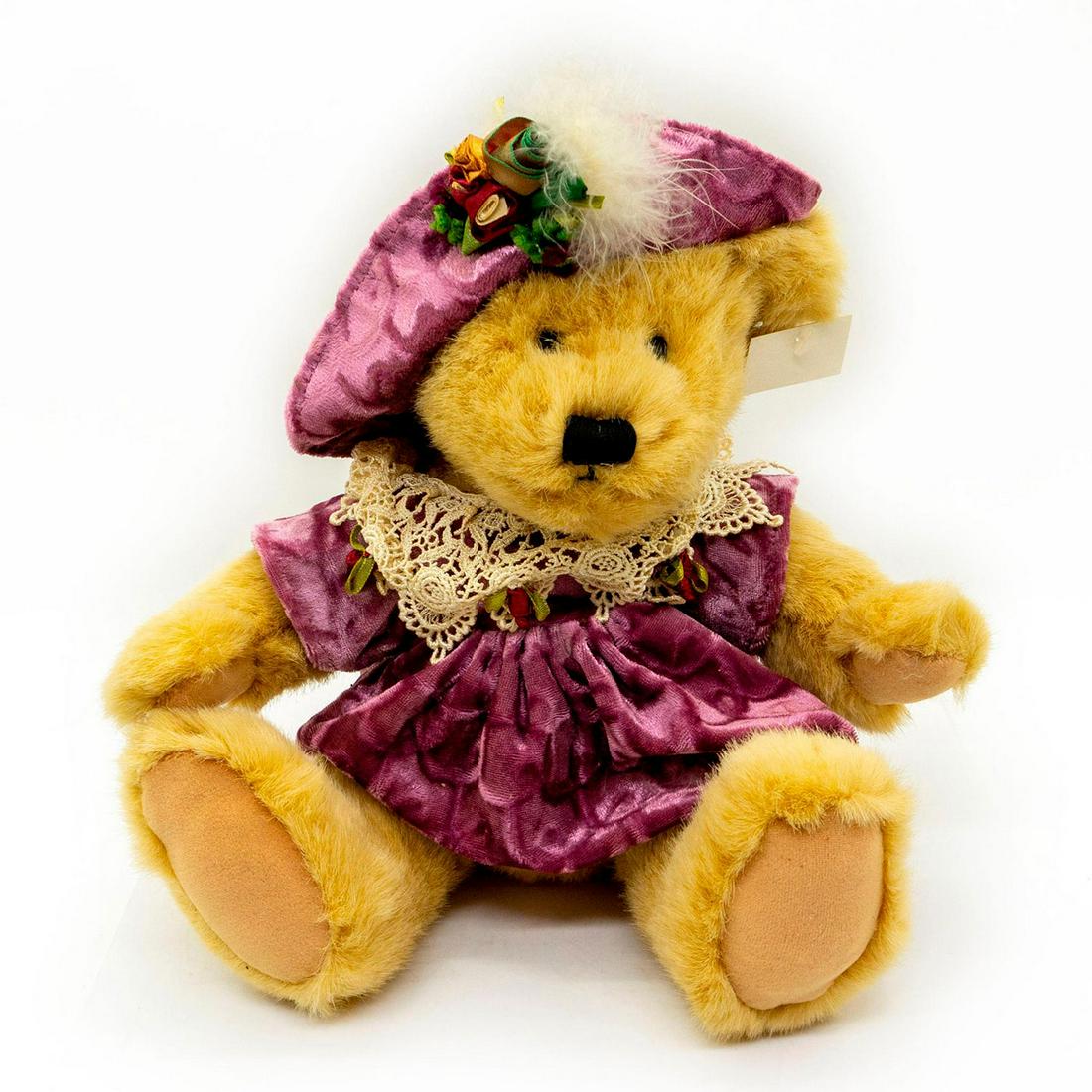 DanDee Teddy Bear, Pink Silk Dress (1 of 2)