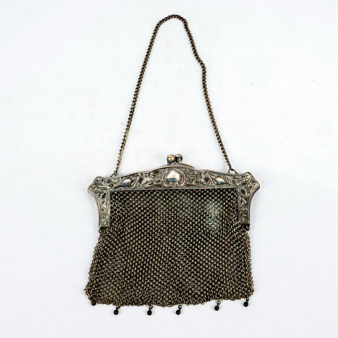 Vintage German Silver Chainmail Handbag (1 of 2)