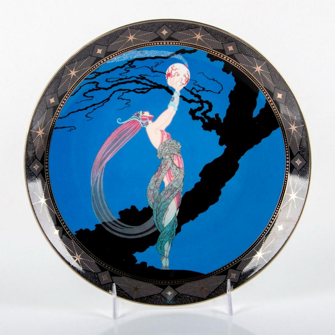 Royal Doulton House of Erte Collector Plate, Fireflies (1 of 2)