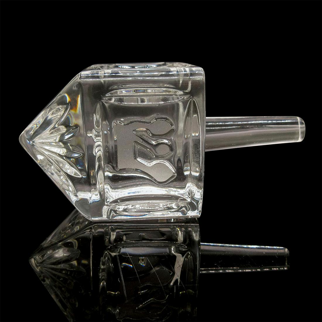 Waterford Lead Crystal Dreidel Paperweight (1 of 3)