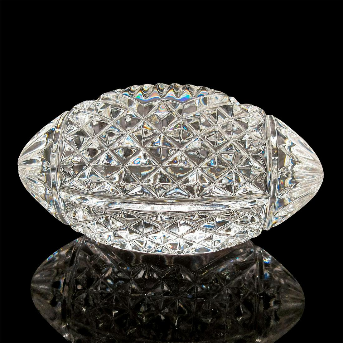 Waterford Lead Crystal Football Paperweight