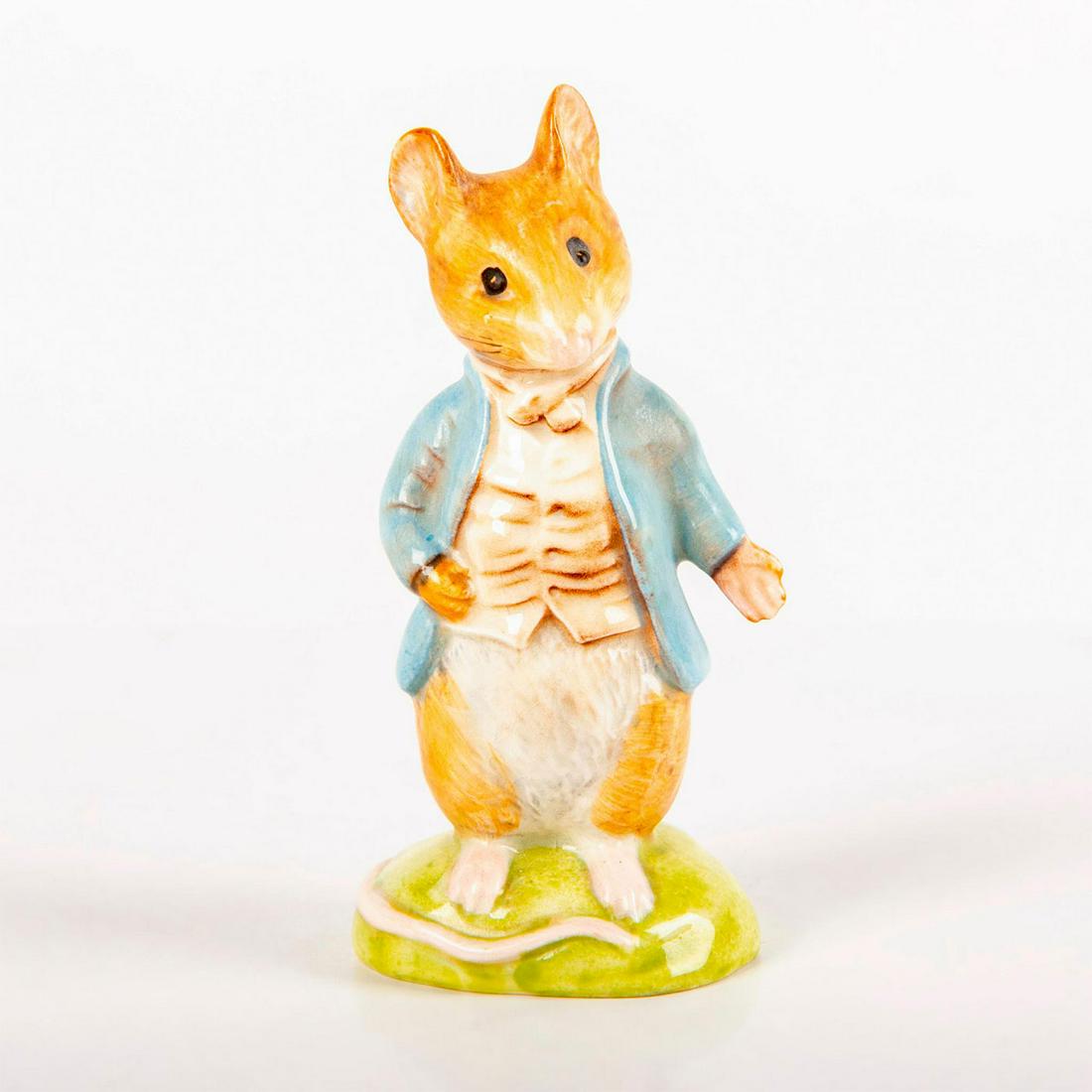 Johnny Town Mouse Gold Oval - Beatrix Potter Figurine (1 of 3)