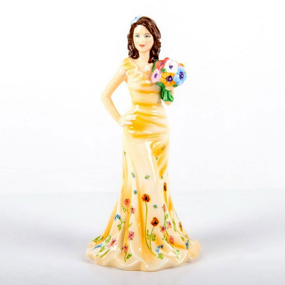 Georgia Earth HN5188 - Royal Doulton Figurine: Comes in original box. 2008 RDICC exclusive figurine. Michael Doulton signature on the bottom. Royal Doulton backstamp. Good condition. Boasting a lovely spring bouquet, Georgia HN5188 is a true repre