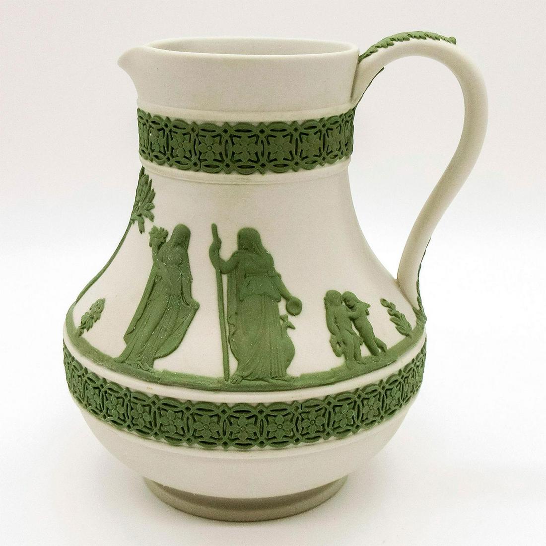 Wedgwood Cream Jasperware, Etruscan Jug, Signed (1 of 6)