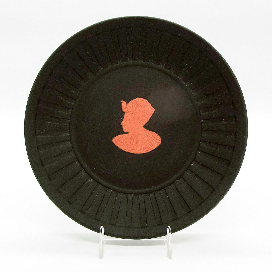 Wedgwood Black Jasperware Egyptian, Fluted Tray (1 of 4)
