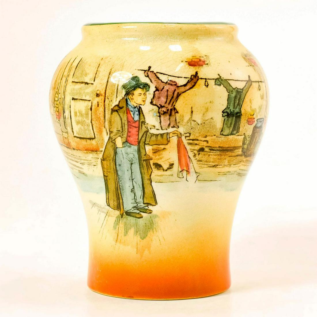 Royal Doulton Dickens Series Ware Vase, Artful Dodger (1 of 3)