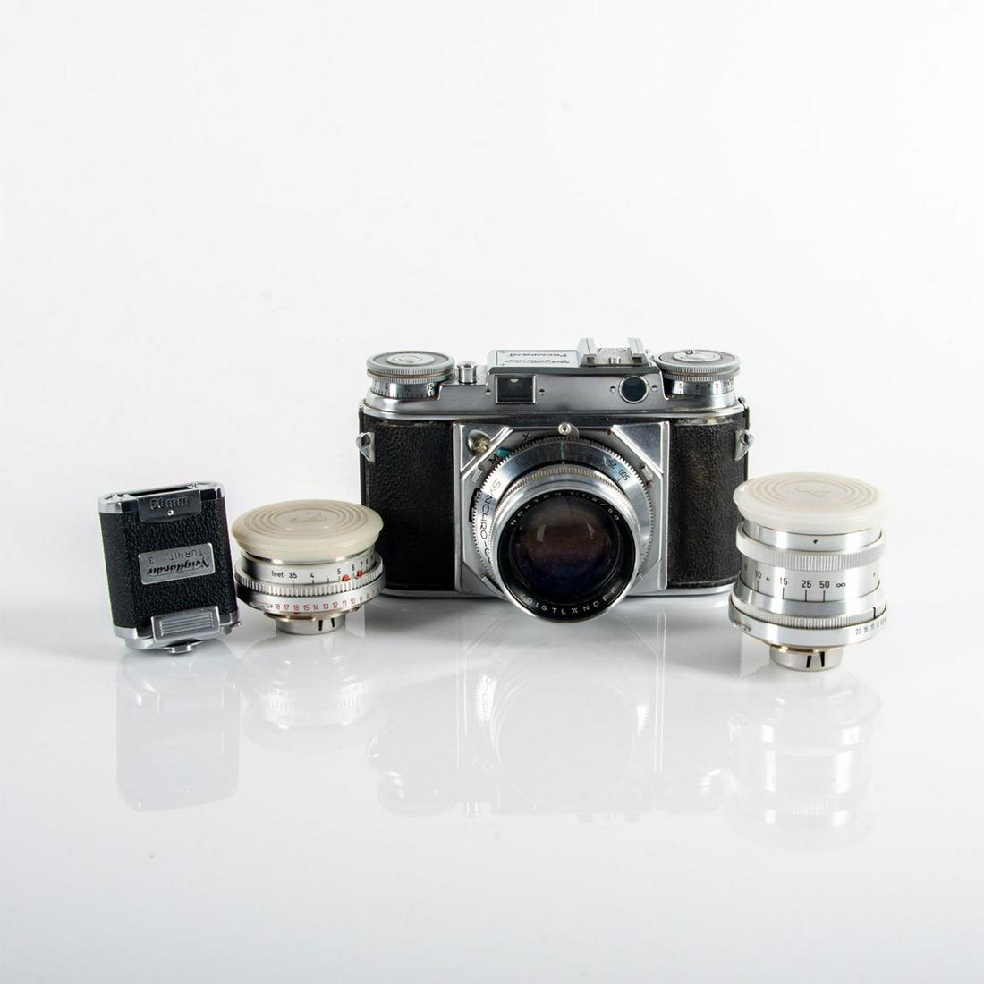 Voigtlander Prominent 35mm Rangefinder Camera w/ 3 Lenses (1 of 11)