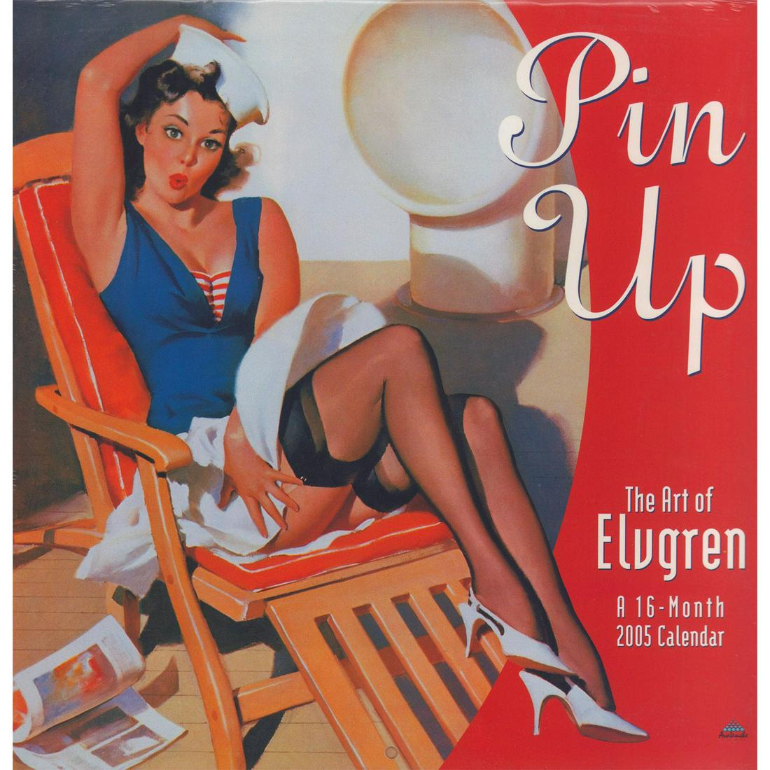 2005 Gil Elvgren Pin Up Calendar: 16-month wall calendar from 2005, featuring classic pin-up paintings by Gil Elvgren. The calendar is unused and sealed in its' original packaging. #pinup #pinupcalendar #gilelvgren Artist: Gil Elvgren