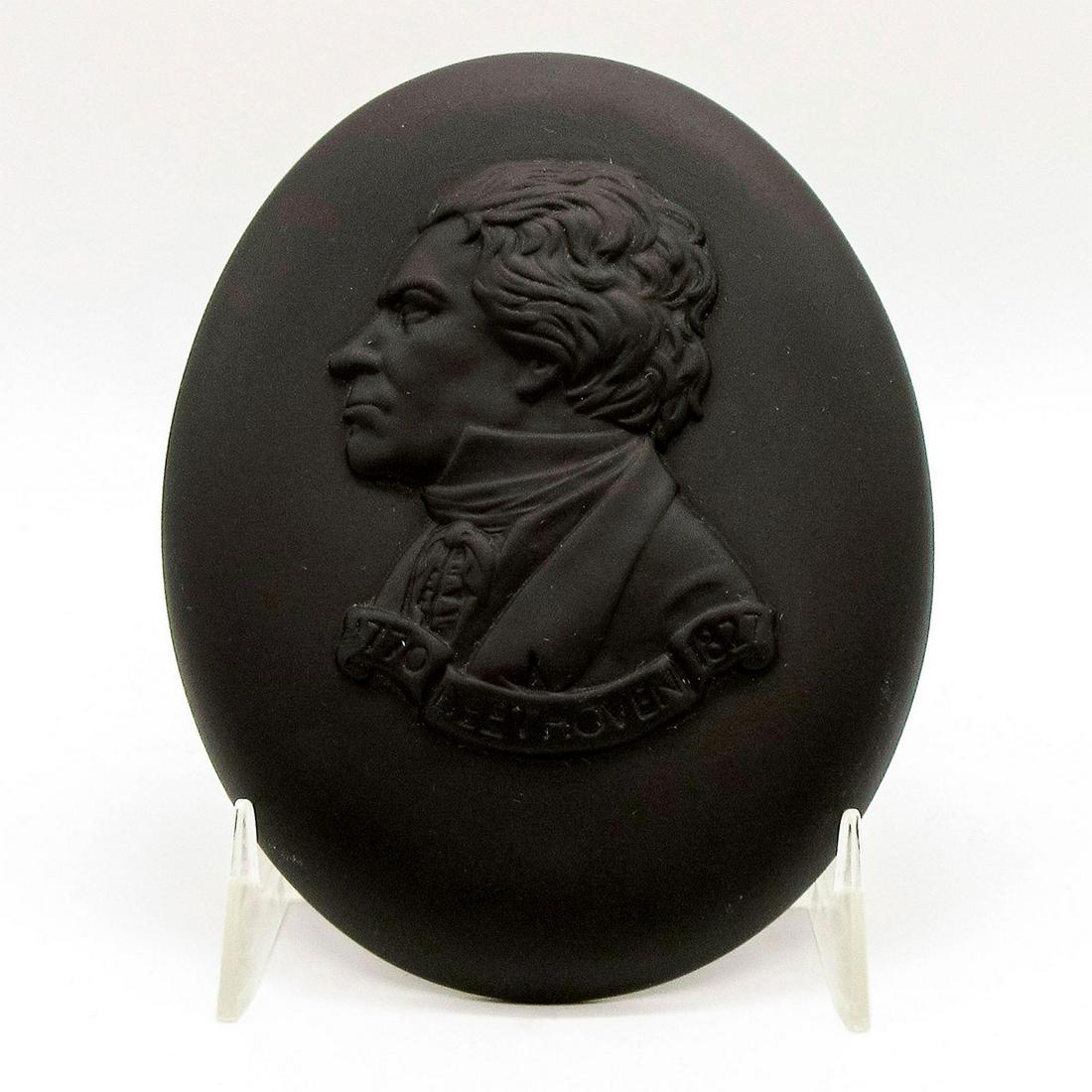 Wedgwood Black Basalt Plaque, Beethoven (1 of 4)