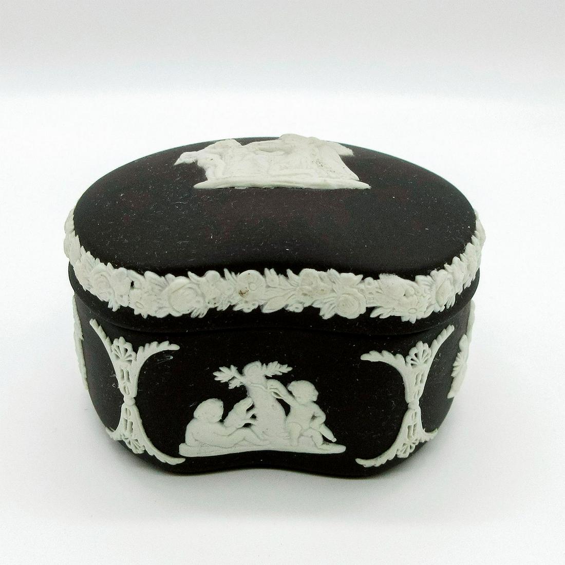 Wedgwood Black Jasperware Bean Box (1 of 5)