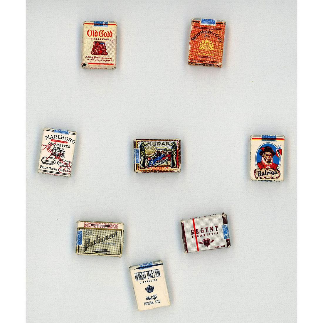 A SET OF DIVISION THREE PAPER OVER WOOD CIGARETTE PACKS (1 of 4)