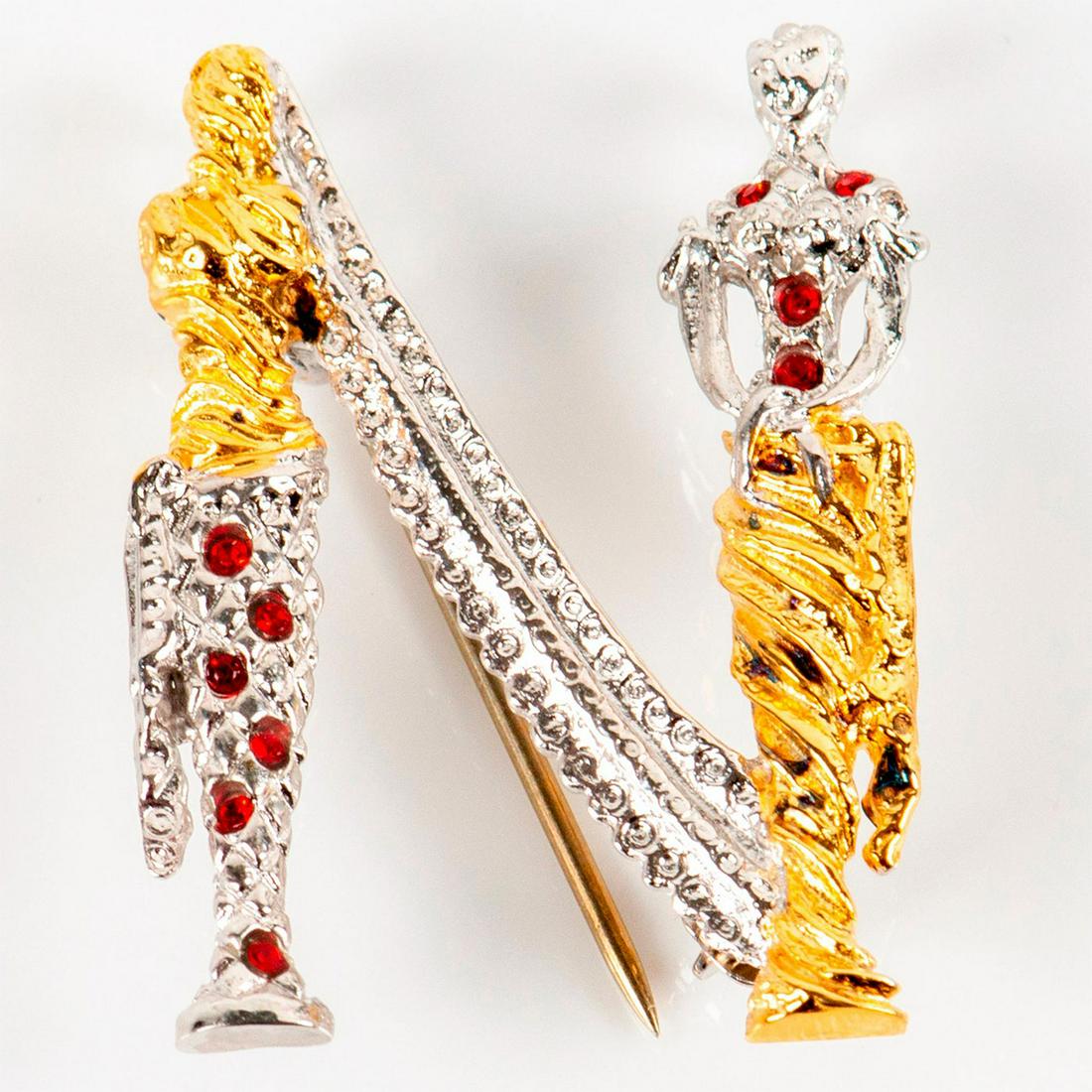 Erte Art Jewelry, N The Letter Pendant / Brooch (1 of 5)