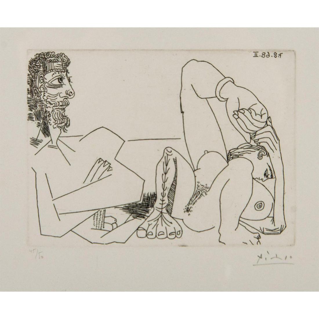 Pablo Picasso (Spain, 1881-1973) Signed Etching Bloch 1735 (1 of 6)