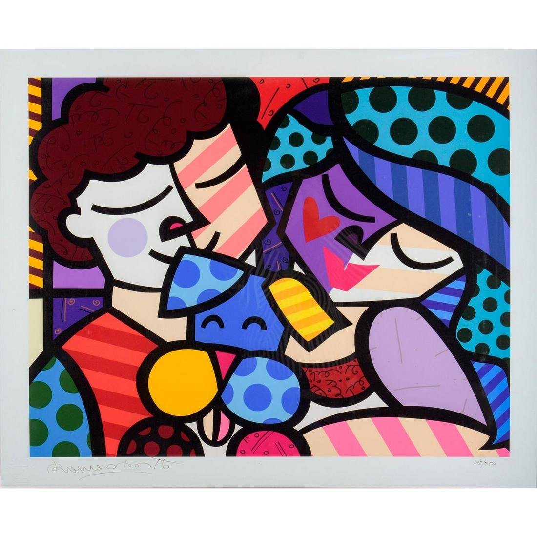 Romero Britto (Brazil b. 1963) Signed, Giclee (1 of 6)